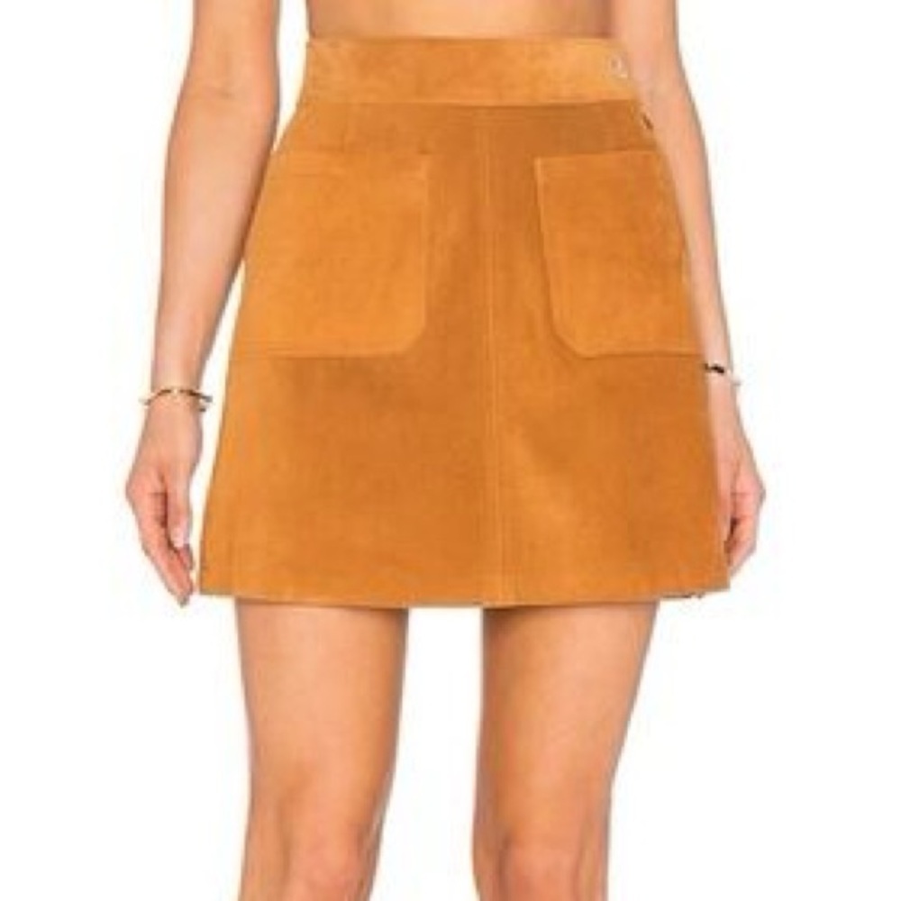 Sugarlips Gold A-line Mini Skirt Casual Night Out
